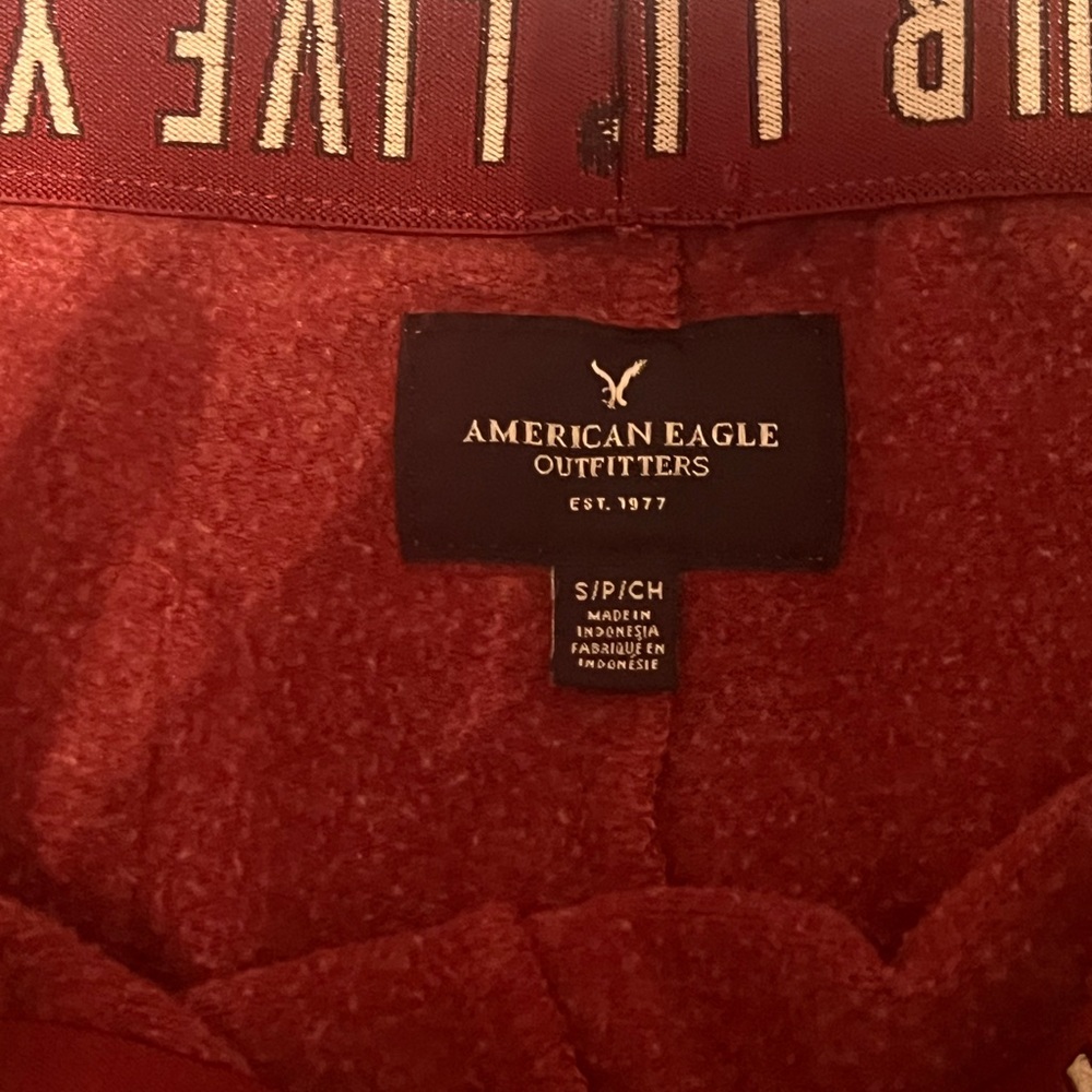 Burgundy American Eagle sweatpants size small